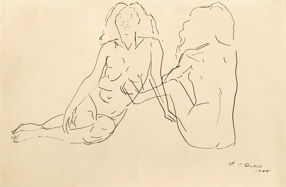 Female nudes, 1945