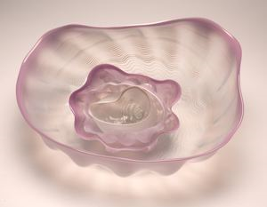 Image of Pink and White Seaform set with Pink Lip Wrap