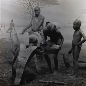 Image of Pokot Grassland People Drawing Blood, from "Dioramas"