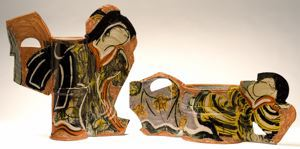 Image of His/Her Vases--Young Lovers