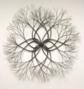Image of Untitled (S.234, Wall-Mounted, Tied-Wire, Closed-Center, Four Petaled Form Based on Nature)