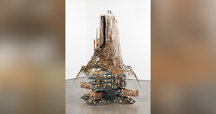 Diana Al Hadid,
"The Candle Clock in the Citadel," 2017