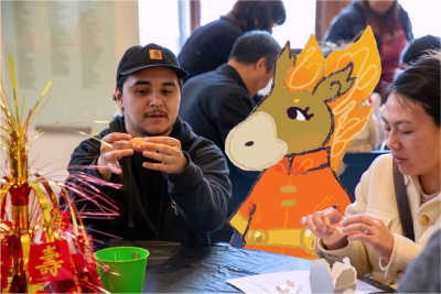 f Fire Horse partaking in Lunar New Year activities