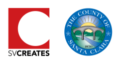 SV Creates and County of Santa Clara logos
