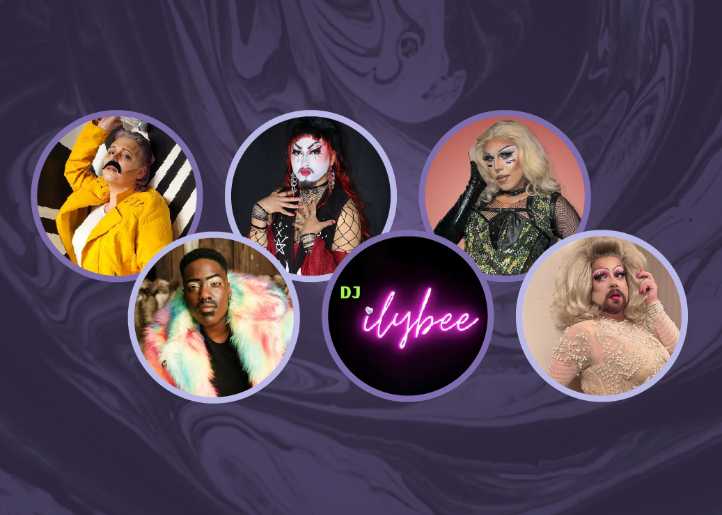 headshots of drag artists