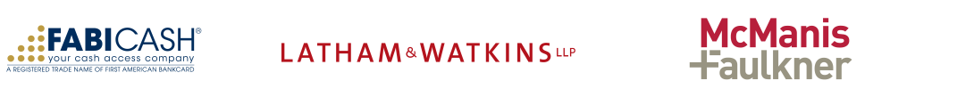 FabiCash, Latham & Watkins LLP, McManis Faulkner logos 