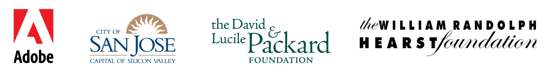 Adobe Foundation, City of San José, the David and Lucile Packard Foundation, the William Randolph Hearst Foundation logos