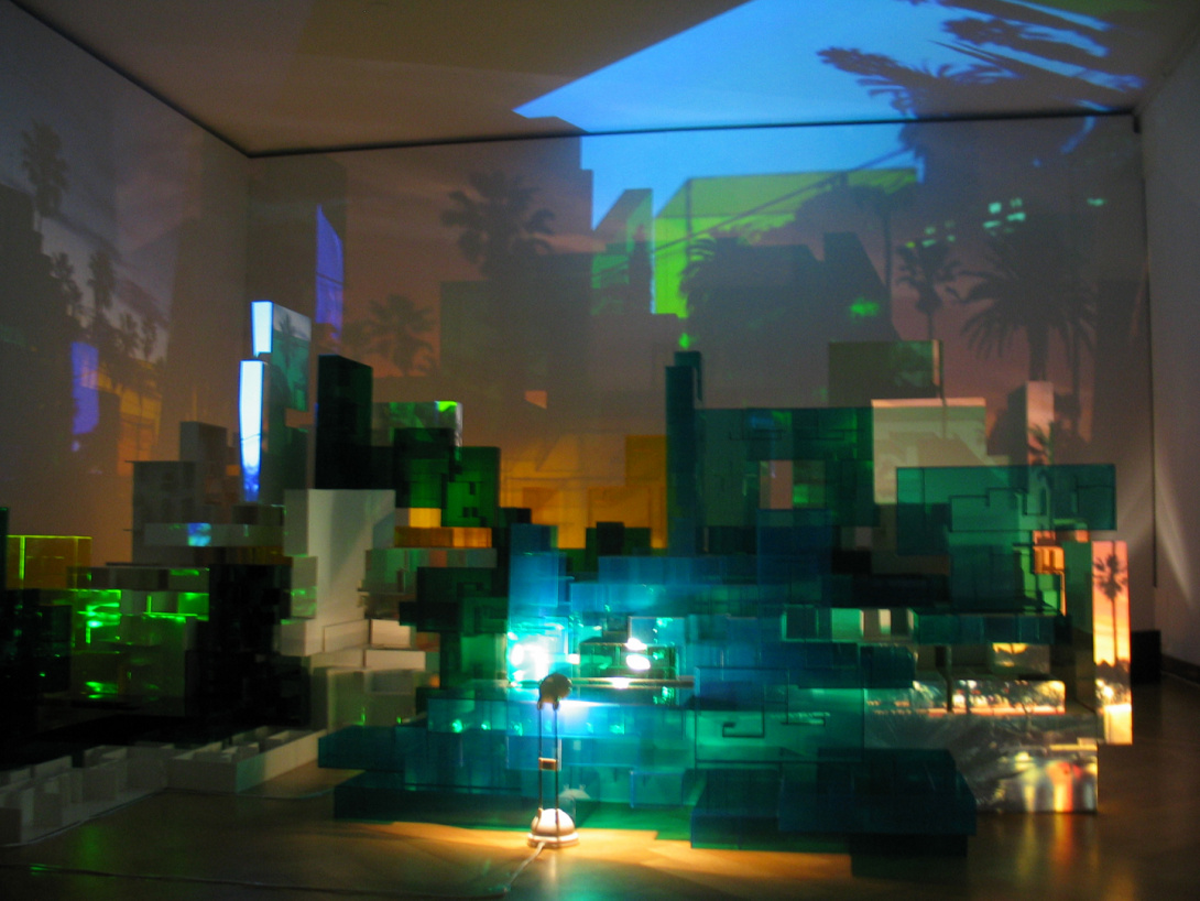 installation, light, projections