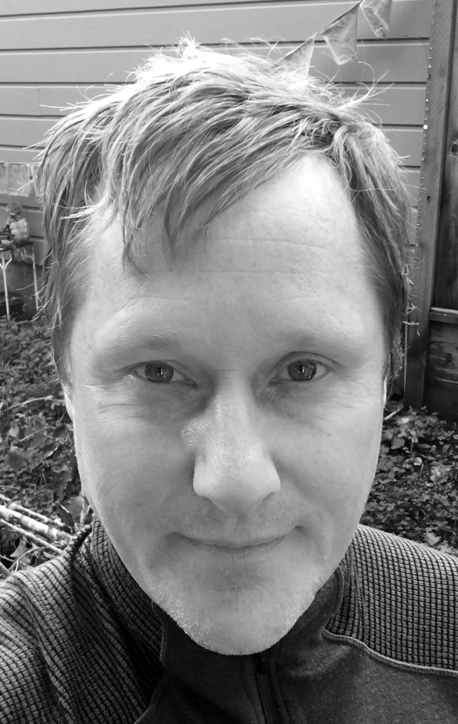 a man with a short stubble