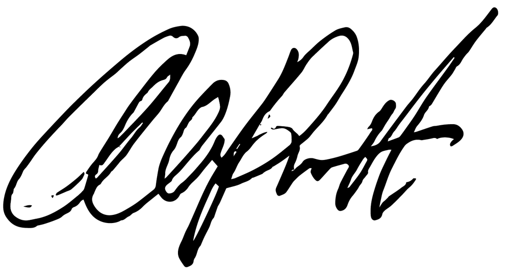 Hand signature by Allison Pruitt